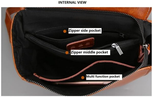 Women Anti-Theft Shoulder Handbag Leather Backpack