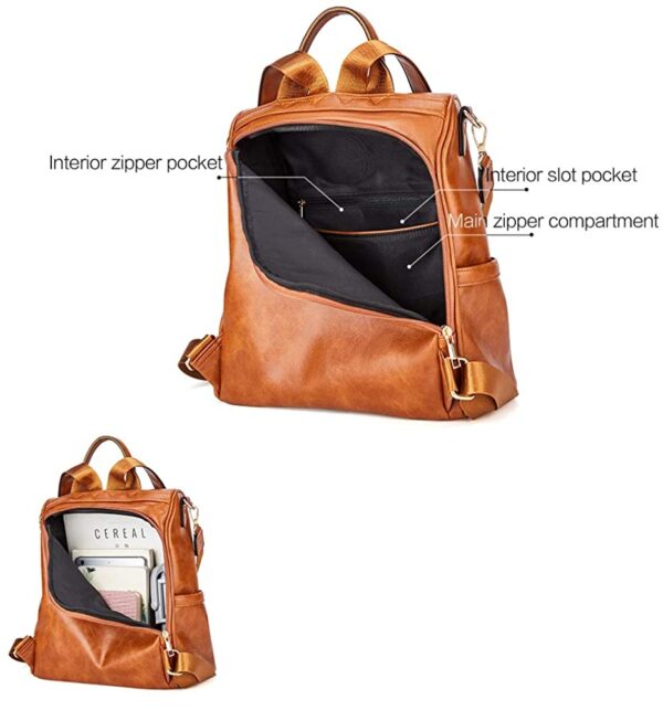Women Backpack Purse Fashion Leather Travel Bag
