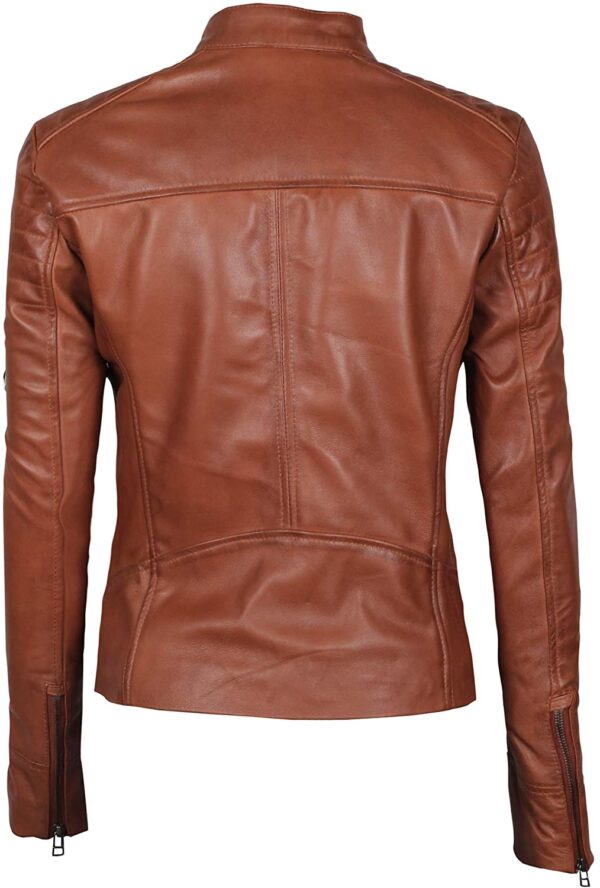 Real Lambskin Leather Jackets for Women - Image 2