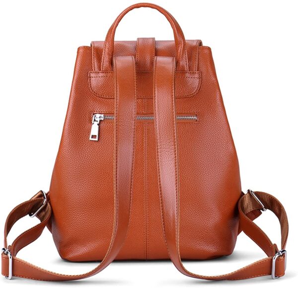 Women Real Genuine Leather Backpack Purse SchoolBag
