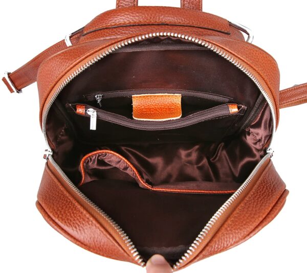 Women’s Casual Genuine Leather Backpack Daypack