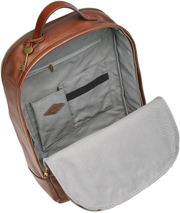 Women's Tess Leather Laptop Backpack Purse Handbag, Brown