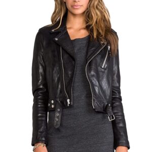 Women's genuine leather jacket