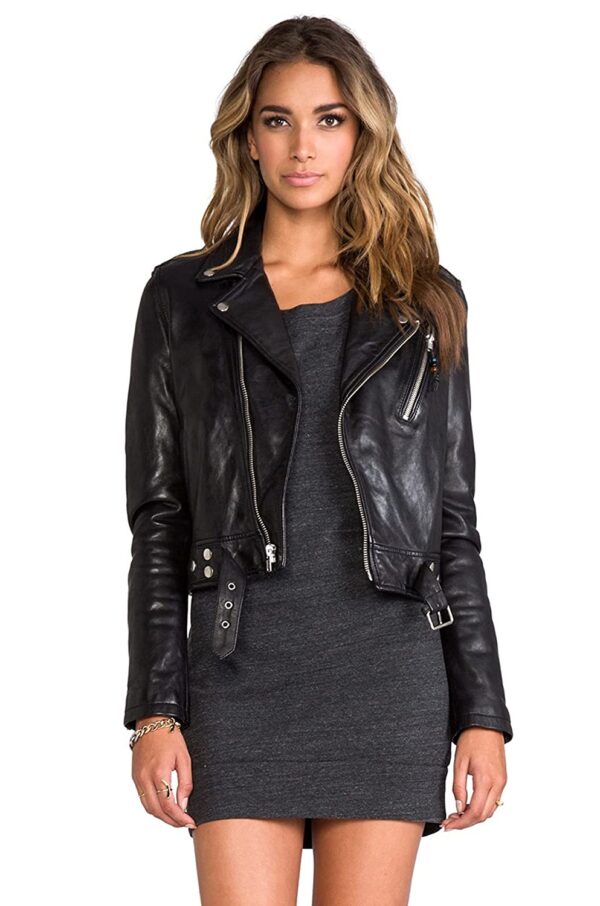 Women's genuine leather jacket