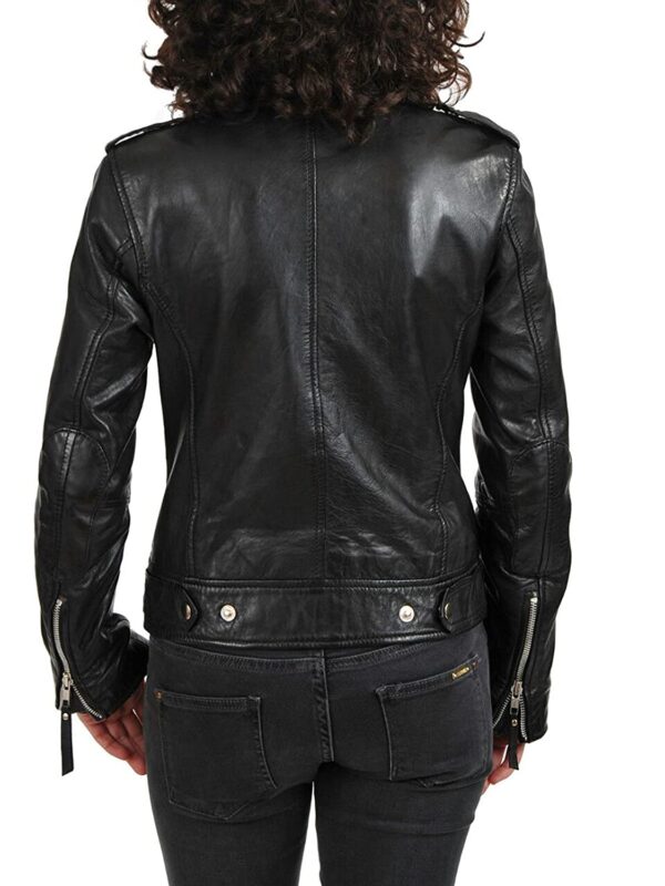 Women's genuine stylish leather jacket