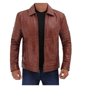 genuine leather 100% pure biker's style jacket